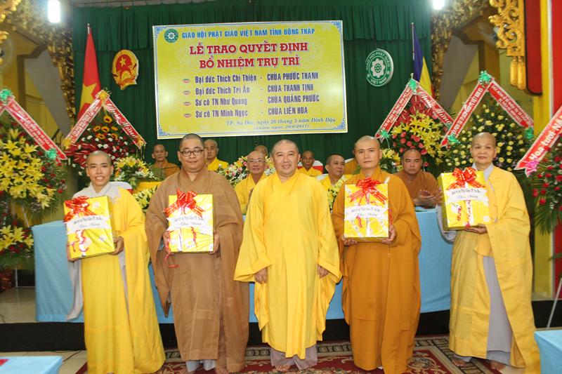 Đồng Tháp: Bổ nhiệm trụ trì 4 chùa tại TP. Sa Đéc