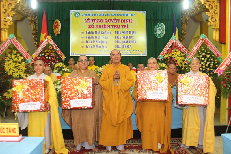 Đồng Tháp: Bổ nhiệm trụ trì 4 chùa tại TP. Sa Đéc
