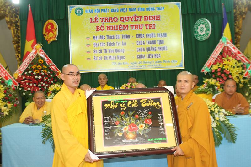 Đồng Tháp: Bổ nhiệm trụ trì 4 chùa tại TP. Sa Đéc