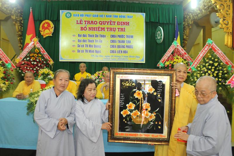 Đồng Tháp: Bổ nhiệm trụ trì 4 chùa tại TP. Sa Đéc