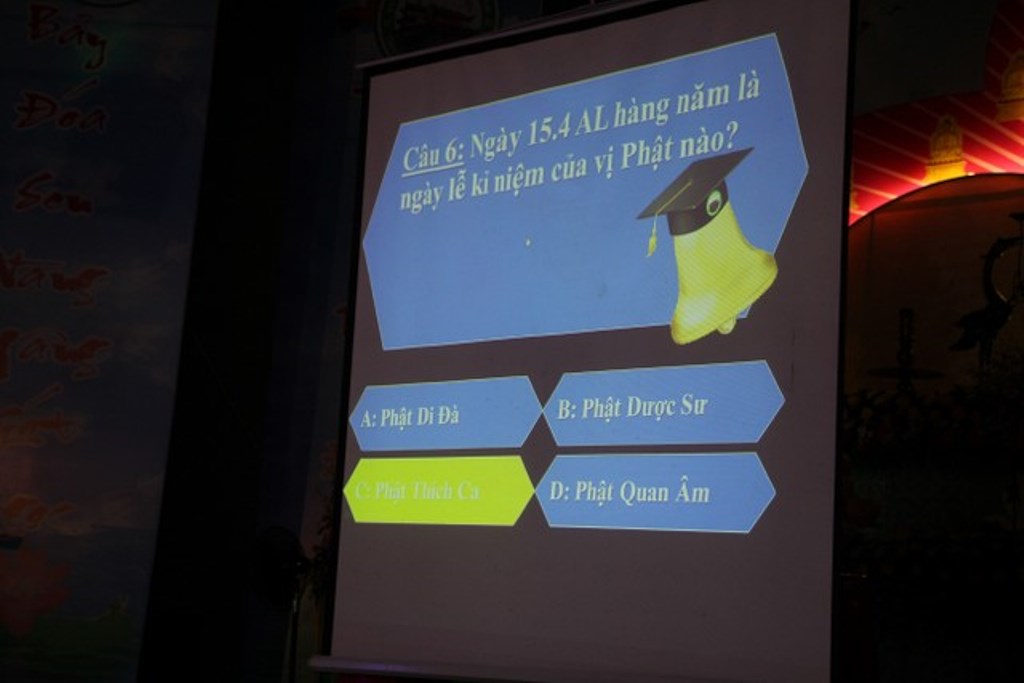 Thái Bình: Thanh niên Phật tử thi giáo lý dịp Phật đản