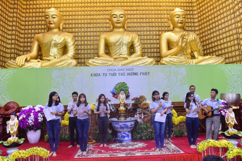Chùa Giác Ngộ: Khóa tu ‘’Tuổi Trẻ Hướng Phật’’ lần thứ 12