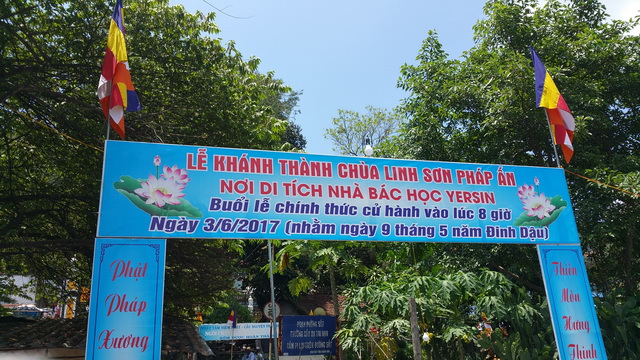 Chùa Linh Sơn Pháp Ấn: Lễ khai kinh mở đầu lễ khánh tạ lạc thành chánh điện.