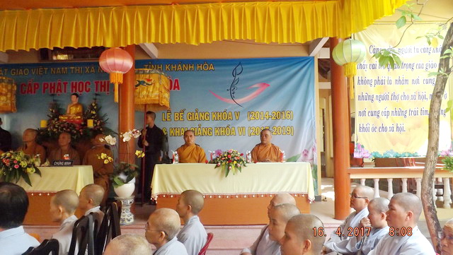 Khai giảng khóa VI Lớp Sơ cấp Phật học thị xã Ninh Hòa.