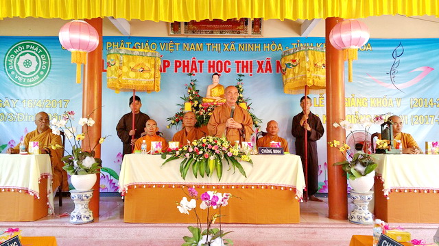 Khai giảng khóa VI Lớp Sơ cấp Phật học thị xã Ninh Hòa.