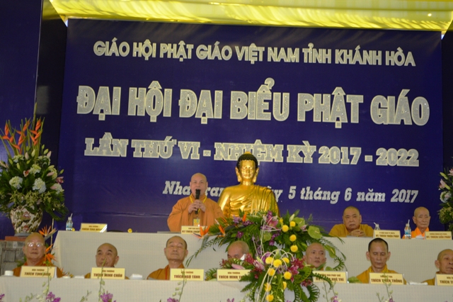 Đại hội đại biểu Phật giáo tỉnh Khánh Hòa lần thứ VI (nhiệm kỳ 2017-2022) chính thức khai mạc