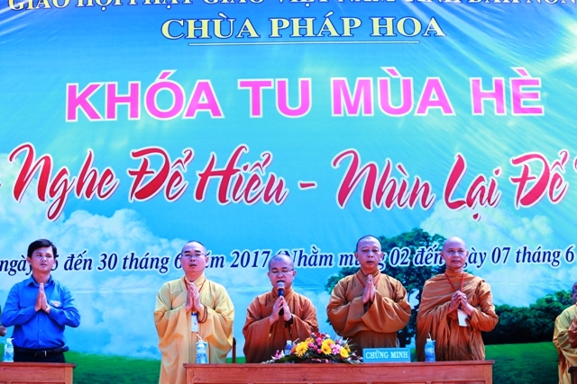 Khai mạc khóa tu mùa hè Chùa Pháp Hoa, Đắk Nông