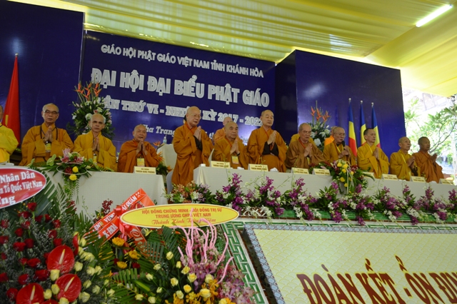 Đại hội đại biểu Phật giáo tỉnh Khánh Hòa lần thứ VI (nhiệm kỳ 2017-2022) chính thức khai mạc