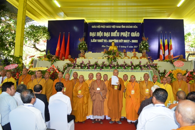 Đại hội đại biểu Phật giáo tỉnh Khánh Hòa lần thứ VI (nhiệm kỳ 2017-2022) chính thức khai mạc