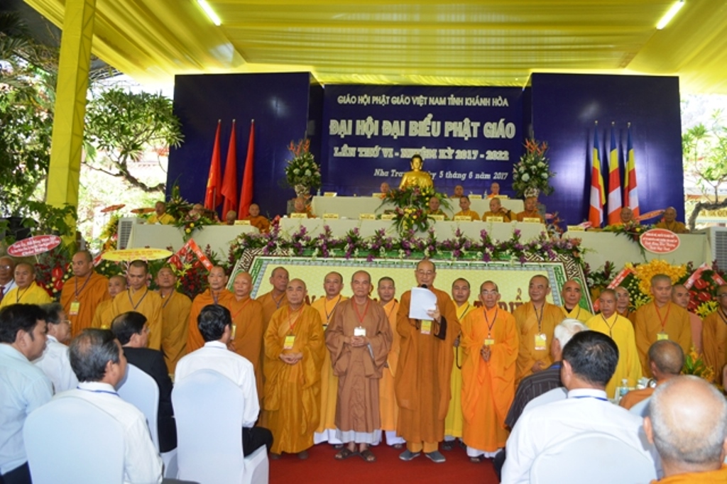 Đại hội đại biểu Phật giáo tỉnh Khánh Hòa lần thứ VI (nhiệm kỳ 2017-2022) chính thức khai mạc