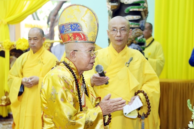 Thỉnh linh mô cố Hòa thượng Thích Quang Đạo tham Phật - yết Tổ