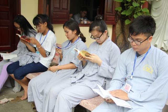 Thái Bình: Gần 700 thiện sinh dự khóa tu mùa hè chùa Từ Xuyên