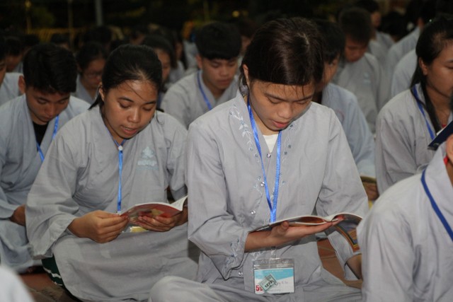 Thái Bình: Gần 700 thiện sinh dự khóa tu mùa hè chùa Từ Xuyên