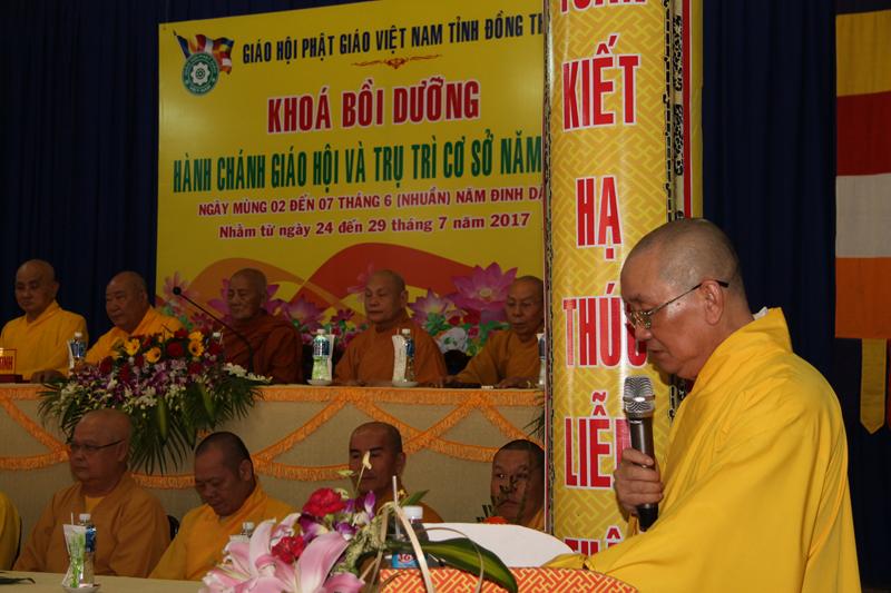 Đồng Tháp: Bế giảng Khóa hành chánh giáo hội năm 2017