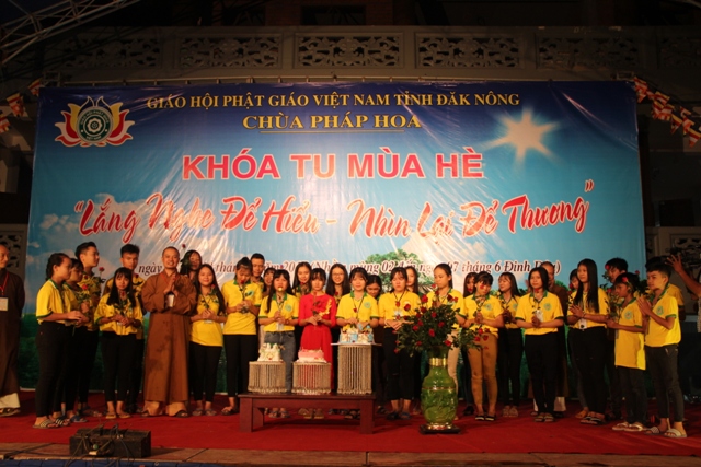 Đắk Nông: Chùa Pháp Hoa bế mạc khóa tu mùa hè