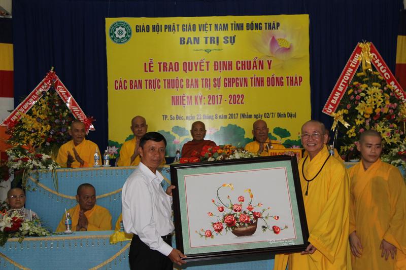 Đồng Tháp: Chuẩn y nhân sự các Ban trực thuộc Ban trị sự tỉnh