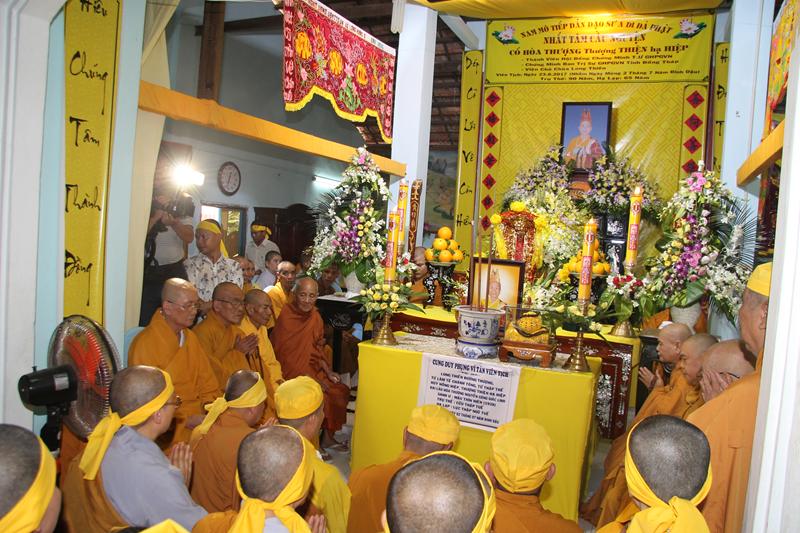 PG Đồng Tháp: Truy điệp và cung thỉnh Cố HT. Thích Thiện Hiệp nhập Bảo tháp
