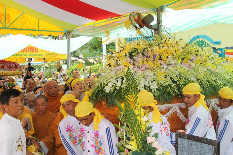 PG Đồng Tháp: Truy điệp và cung thỉnh Cố HT. Thích Thiện Hiệp nhập Bảo tháp
