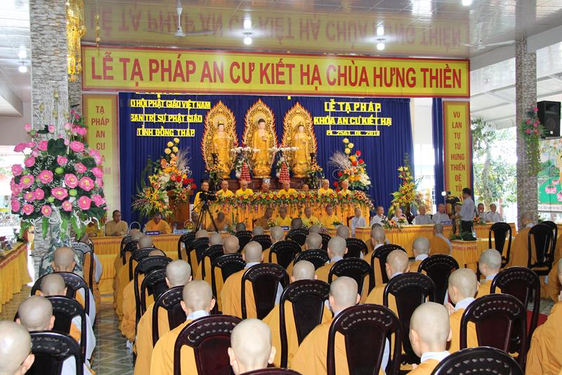Đồng Tháp: Lễ Tạ Pháp an cư kiết hạ chùa Hưng Thiền (huyện Cao Lãnh)