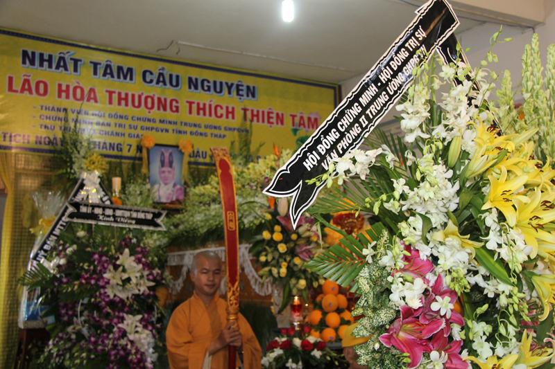 Đồng Tháp: Tưởng niệm điếu tang cố HT. Thích Thiện Tâm