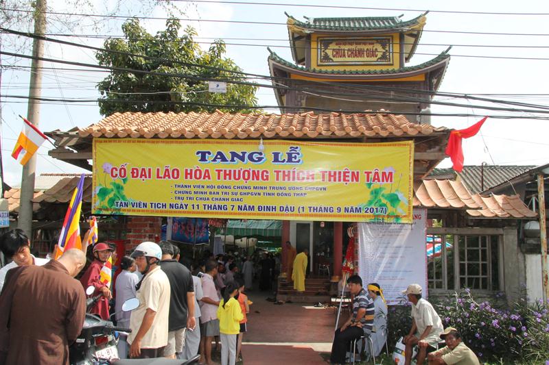 Đồng Tháp: Tưởng niệm điếu tang cố HT. Thích Thiện Tâm