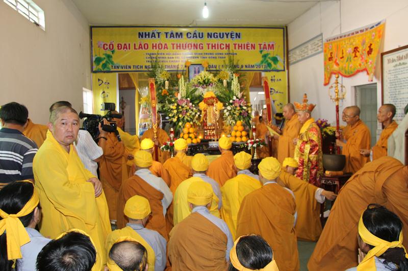 Đồng Tháp: Tưởng niệm điếu tang cố HT. Thích Thiện Tâm