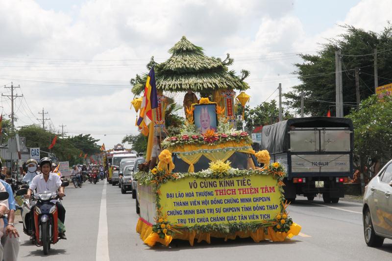 Đồng Tháp: Tưởng niệm điếu tang cố HT. Thích Thiện Tâm