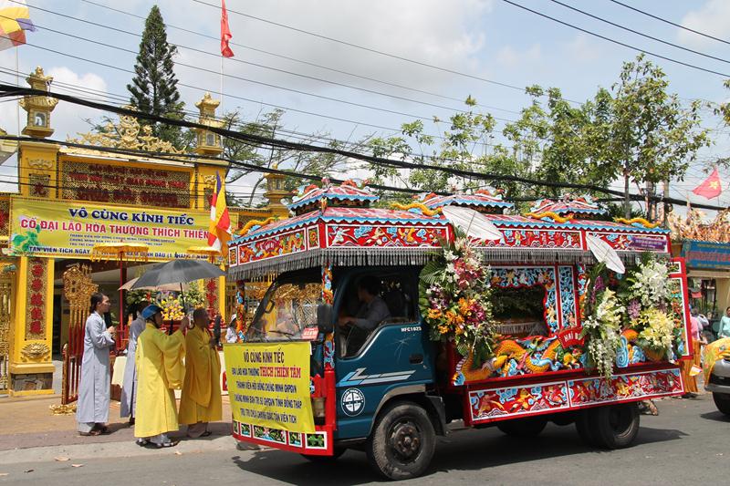 Đồng Tháp: Tưởng niệm điếu tang cố HT. Thích Thiện Tâm