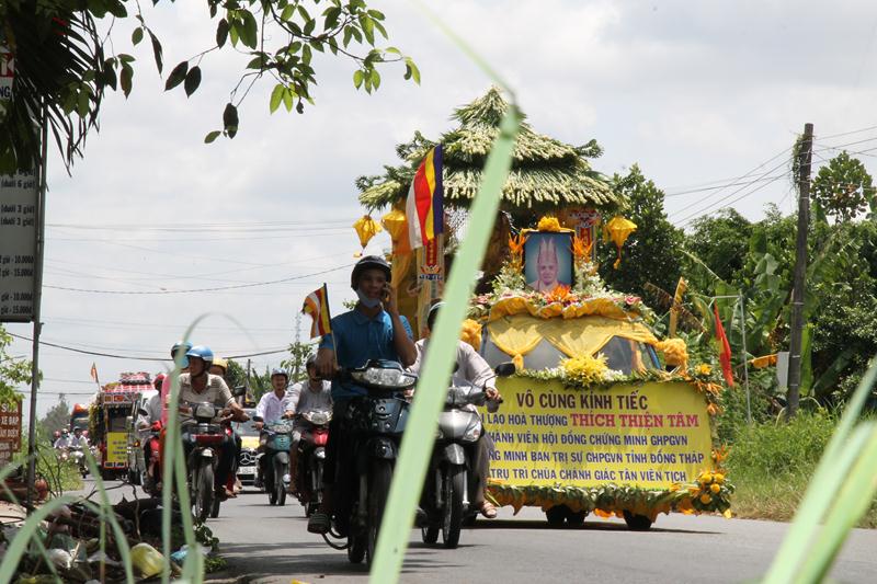 Đồng Tháp: Tưởng niệm điếu tang cố HT. Thích Thiện Tâm