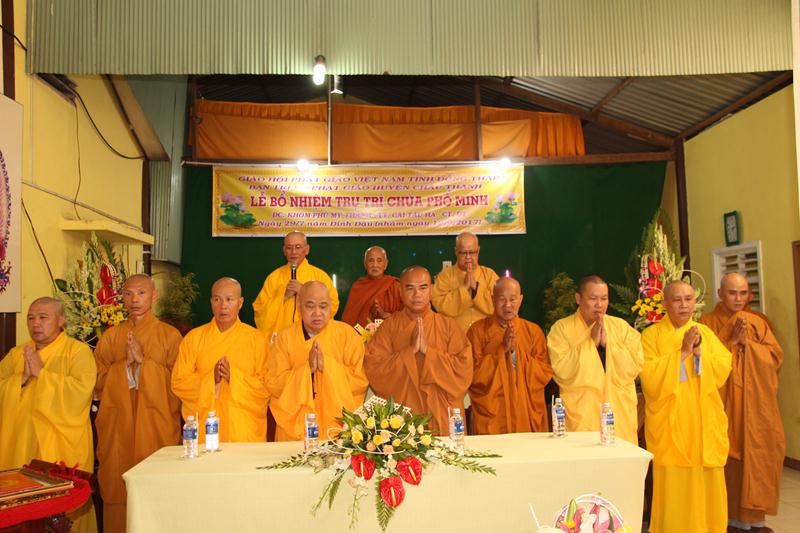 Đồng Tháp: Lễ trao quyết định trụ trì chùa Phổ Minh (huyện Châu Thành)