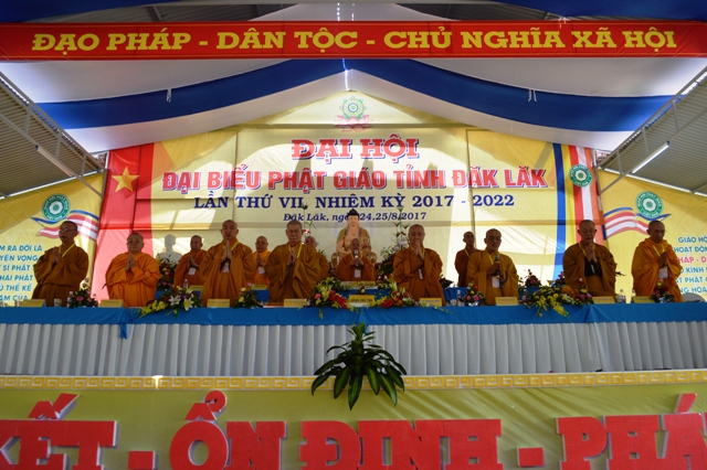 Đăk Lăk trọng thể khai mạc Đại hội Đại biểu Phật giáo tỉnh nhiệm  kỳ 2017-2022