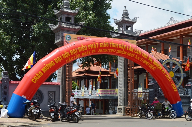 Đăk Lăk trọng thể khai mạc Đại hội Đại biểu Phật giáo tỉnh nhiệm  kỳ 2017-2022