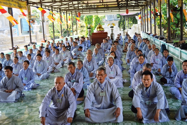 Khánh Hòa: Khóa tu Niệm Phật Một Ngày An Lạc lần thứ 88 tại chùa Sắc Tứ Minh Thiện