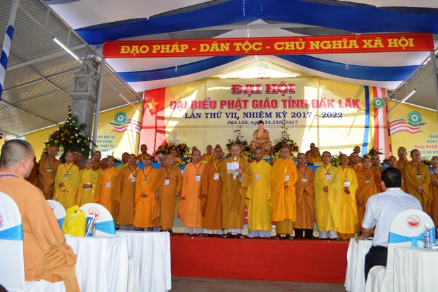 Đăk Lăk trọng thể khai mạc Đại hội Đại biểu Phật giáo tỉnh nhiệm  kỳ 2017-2022