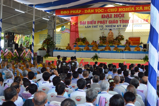 Đăk Lăk trọng thể khai mạc Đại hội Đại biểu Phật giáo tỉnh nhiệm  kỳ 2017-2022