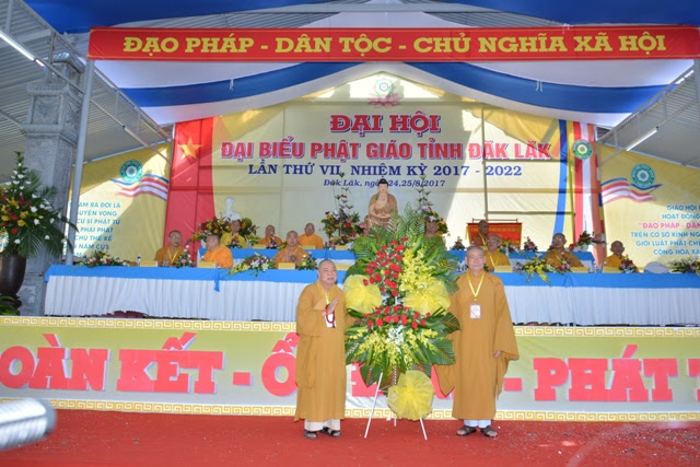 Đăk Lăk trọng thể khai mạc Đại hội Đại biểu Phật giáo tỉnh nhiệm  kỳ 2017-2022