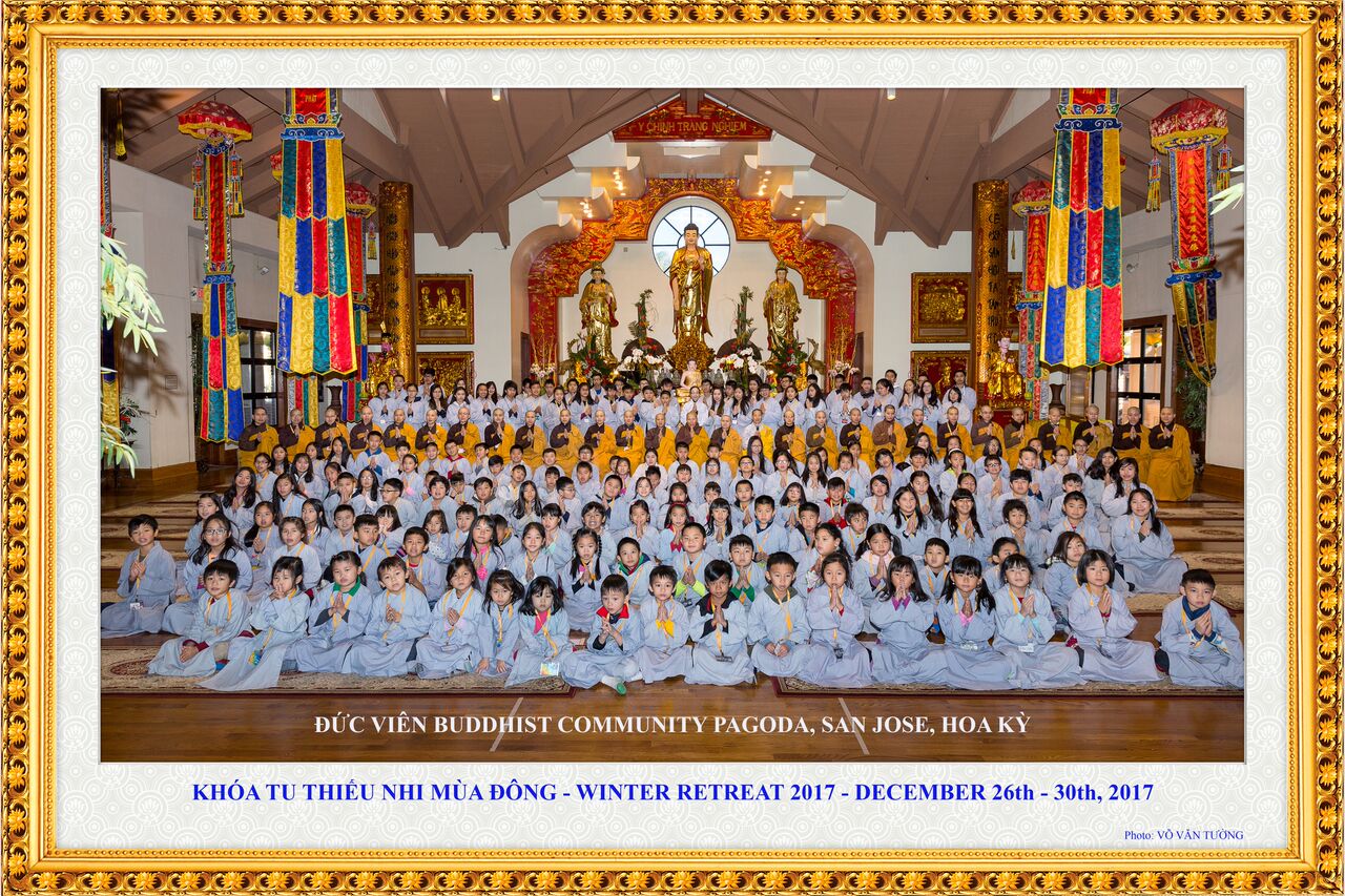 Chùa Đức Viên, San Jose (Hoa Kỳ)  Tổ Chức Khóa Tu Thiếu Nhi Mùa Đông 2017