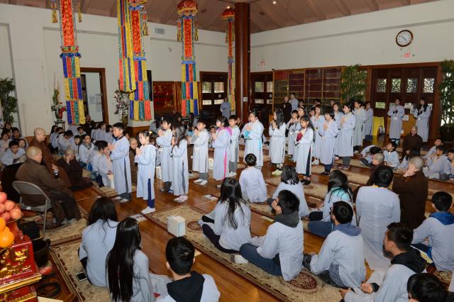 Chùa Đức Viên, San Jose, Hoa Kỳ, Khoá Tu Thiếu  Nhi Mùa Đông Năm 2017