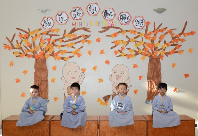 Chùa Đức Viên, San Jose, Hoa Kỳ, Khoá Tu Thiếu  Nhi Mùa Đông Năm 2017