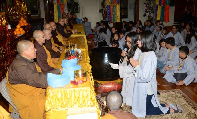 Chùa Đức Viên  San Jose ( Hoa Kỳ ) Tổ Chức Lễ Bế Mạc Khoá Tu Thiếu Nhi Mùa Đông Năm 2017