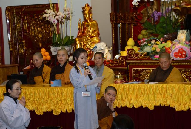 Chùa Đức Viên  San Jose ( Hoa Kỳ ) Tổ Chức Lễ Bế Mạc Khoá Tu Thiếu Nhi Mùa Đông Năm 2017