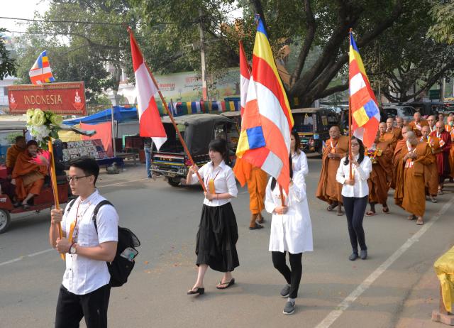 Trang Nghiêm Khai Mạc Đại Lễ Trùng Tụng Tam Tạng Thánh Điển Pali Tại Bồ Đề Đạo Tràng ( Ấn Độ ) Lần Thứ 13 năm 2017