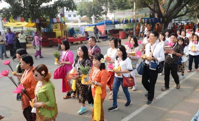 Trang Nghiêm Khai Mạc Đại Lễ Trùng Tụng Tam Tạng Thánh Điển Pali Tại Bồ Đề Đạo Tràng ( Ấn Độ ) Lần Thứ 13 năm 2017