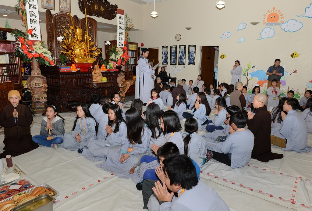 Chùa Đức Viên, San Jose (Hoa Kỳ)  Tổ Chức Khóa Tu Thiếu Nhi Mùa Đông 2017