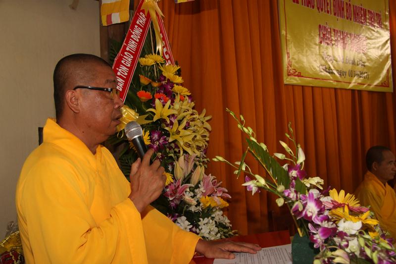 PG Đồng Tháp: Bổ nhiệm trụ trì chùa Trang Nghiêm (TP. Cao Lãnh)