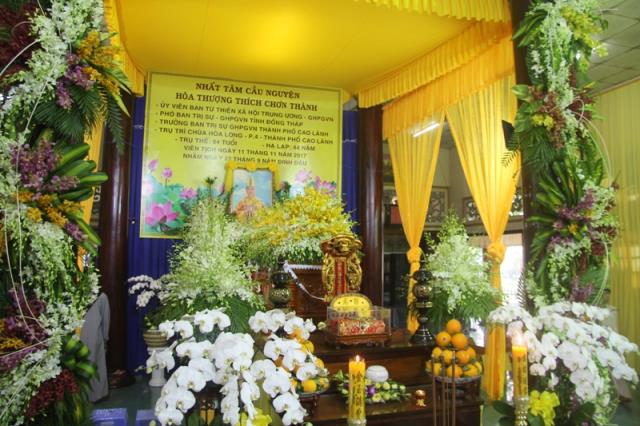 Đồng Tháp: Lễ nhập kim quan cố Hòa thượng Thích Chơn Thành