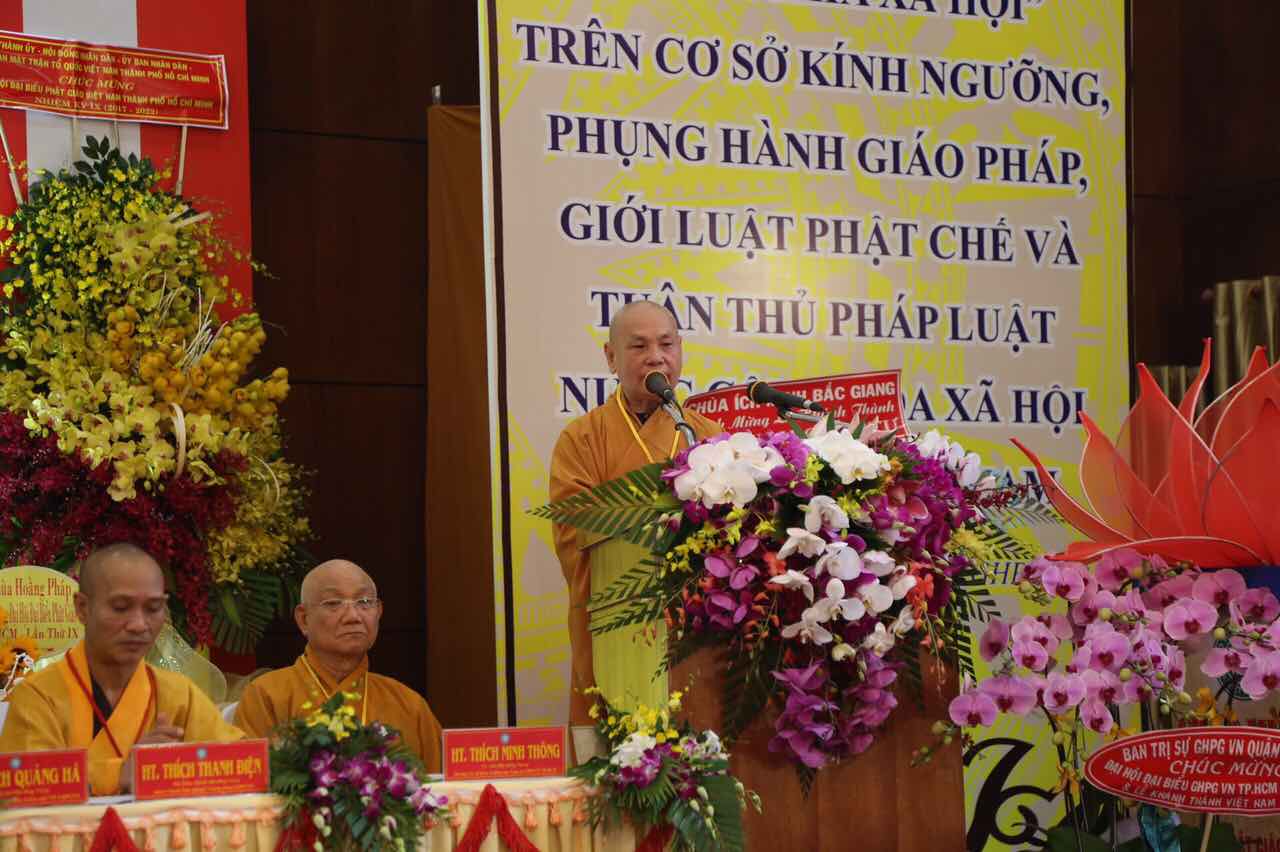 TP. HCM. Trọng thể tổ chức Đại hội Đại biểu PG TP. HCM lần IX