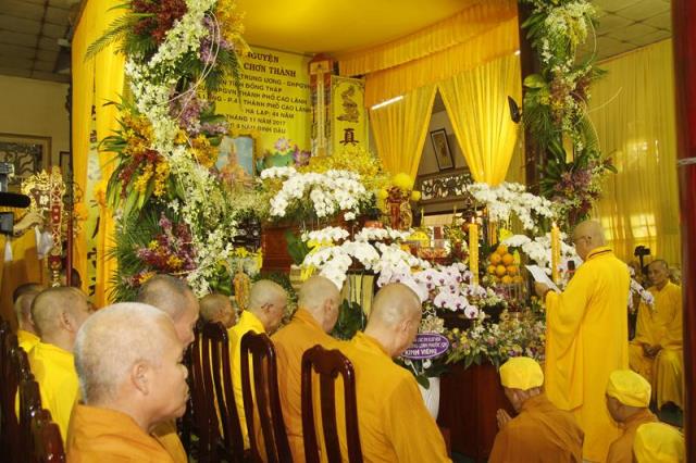 Đồng Tháp: Lễ cung tống kim quan HT. Thích Chơn Thành nhập bảo tháp