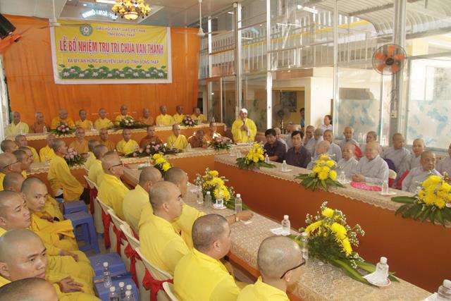 Đồng Tháp: Lễ bổ nhiệm trụ trì chùa Vạn Thành – huyện Lấp Vò