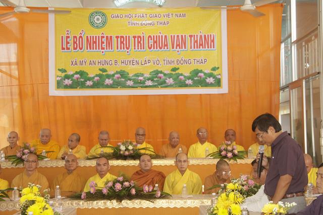 Đồng Tháp: Lễ bổ nhiệm trụ trì chùa Vạn Thành – huyện Lấp Vò